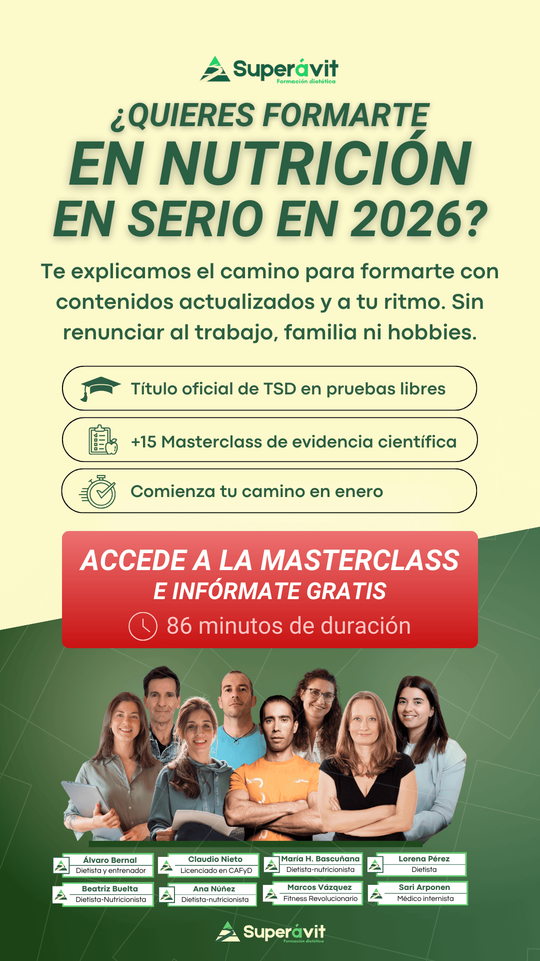 Formación Oficial Nutrición